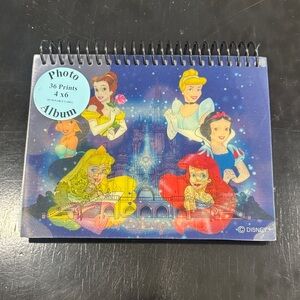 Disney Princess Spiral Photo Album - Blue and Multicolor